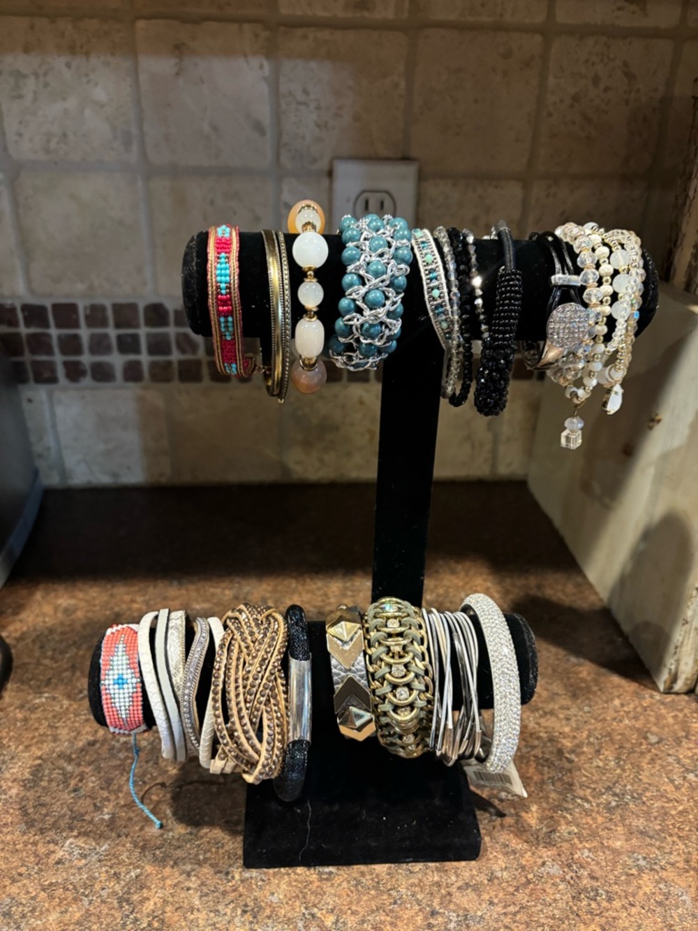 🧵Turquoise and Gold Multi-Style Women’s Bracelet Set